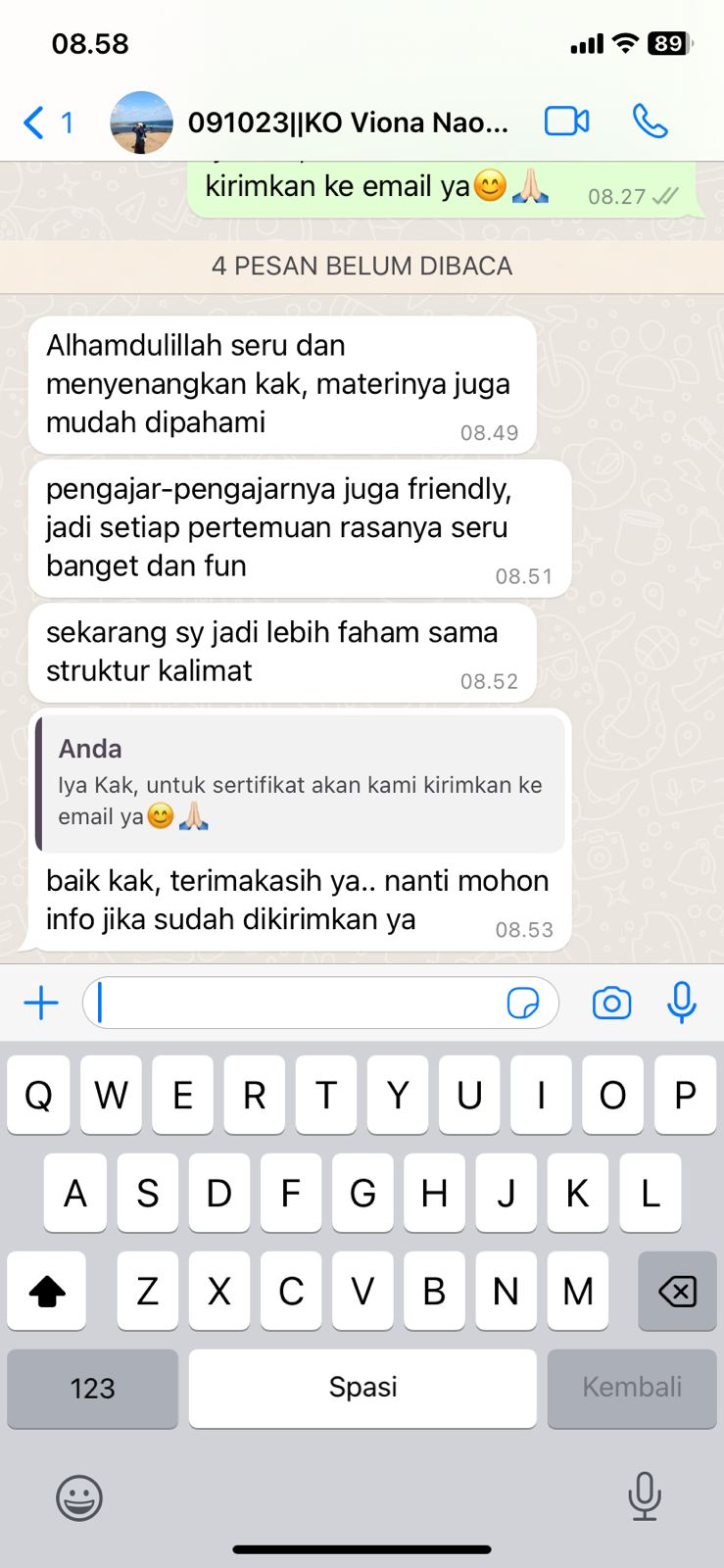 Testimoni Kursus Bahasa Inggris Online MrBob