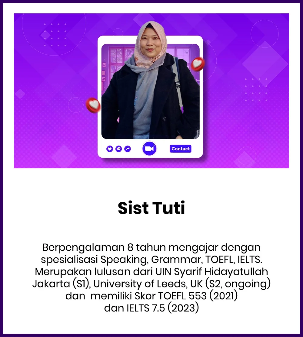 Tutor Kursus Bahasa Inggris Online MrBob